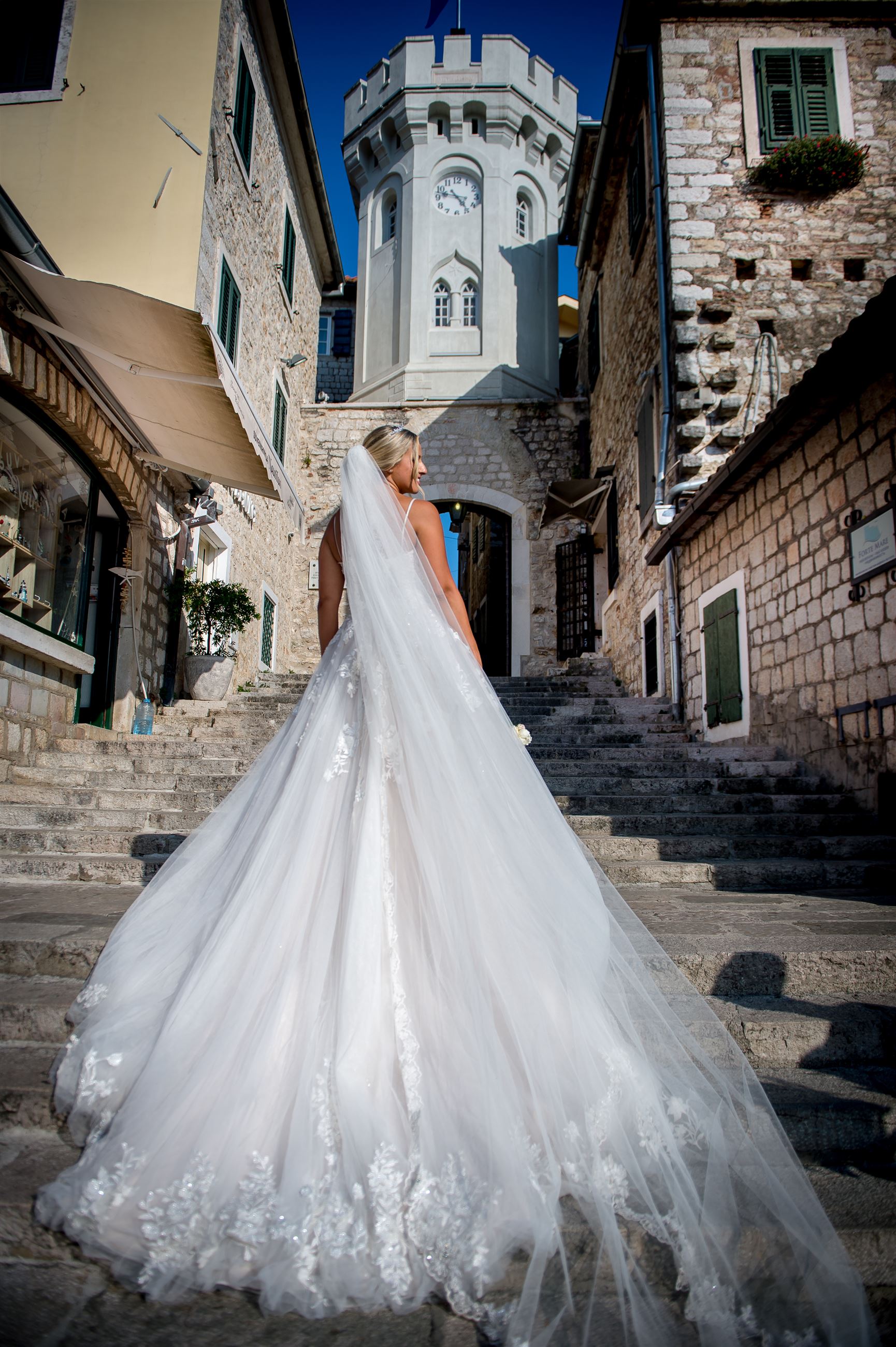 Magic in Montenegro: Eleganza Real Bride Eilidh wears Martina Liana Image